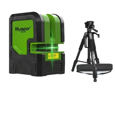 Obrázok produktu pre Laserové nivelačné zariadenie, zelený lúč, samonivelačné, sada 5