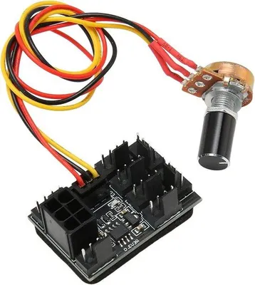 Image de Concentrateur de ventilateurs PWM 8 canaux 12 V, adaptateur flexible pour ventilateur de refroidissement de processeur PC 4 broches