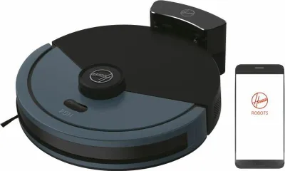 Immagine prodotto di Hoover HG430H 011 aspirapolvere robot 0,26 L Senza sacchetto Nero, Blu