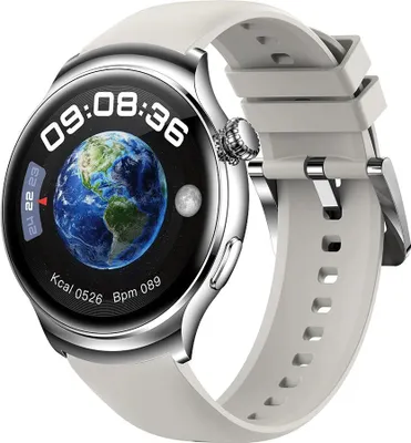 Zdjęcie produktu dla Smartwatch Z93 Pro, okrągły, 1,52" AMOLED HD 460×480, sterowanie gestami, Bluetooth Silver