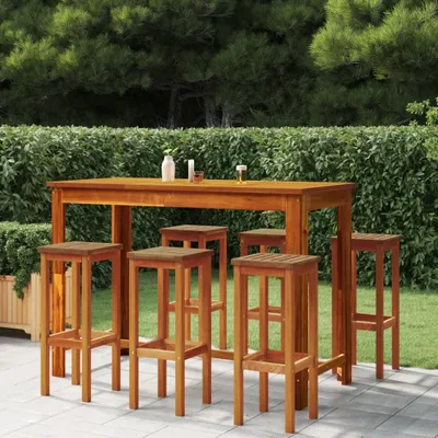 Produktbild von The Living Store Barhocker 6 Stk. Massivholz Akazie