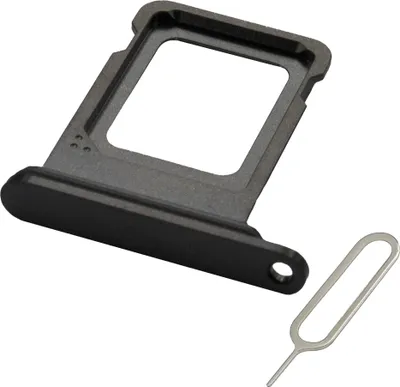 Produktbild von MMOBIEL SIM-Kartenhalter Für iPhone 15 Pro/15 Pro Max - SIM-Tray - Schwartz