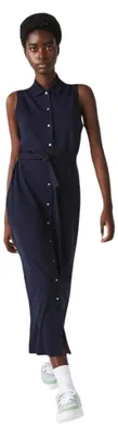 Produktbild von Lacoste - T-Shirt-Kleid für Damen, Mit Kragen GT40295 (32 DE) (Dunkles Marineblau), KI-generiertes Bild
