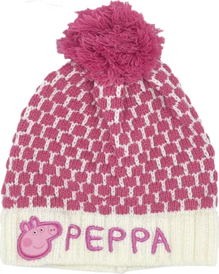 Produktbild von Peppa Wutz Pig Kinder Mädchen Bommel-Mütze , Größe:54