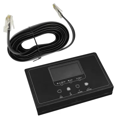 Produktbild von Alcapower LCD-Fernbedienung für Solar-Wechselrichter 800051/800052, inkl. 10m Kabel und integrierter App-Überwachung.