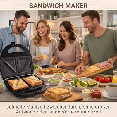 Immagine prodotto di Sandwichmaker mit Wechselplatten Masto Antihaftbeschichtet