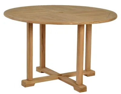 Produktbild von MiaMöbel Gartentisch 120 cm Gartenmöbel Outdoor Modern Massivholz Teak Honig