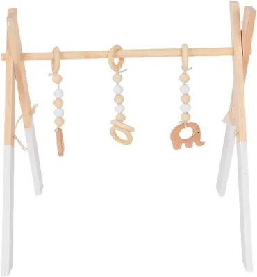 Produktbild von Holz Fitnessgerät für Babys, aufklappbar, dennenholtz