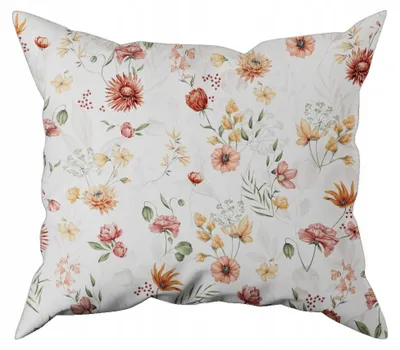 Produktbild von Nyks Baumwoll-Kissenbezug 50x80 Blumenmuster 100% Baumwolle