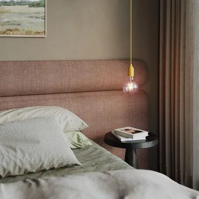 Obrázek produktu pro Creative-Cables Barevná silikonová závěsná lampa s textilním kabelem