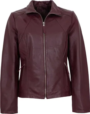 Produktbild von MADDOX - Damen Lederjacke Lammnappa bordo : 40