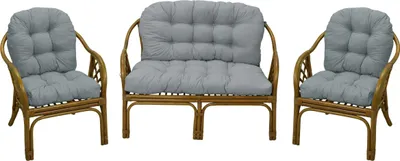 Immagine prodotto di AMPO Cuscino per set Bahama in rattan, sedia in rattan, cuscino per panca da giardino in rattan