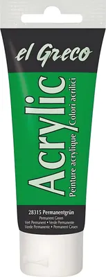 Produktbild von KREUL el Greco Acrylic Permanentgrün 75 ml Tube