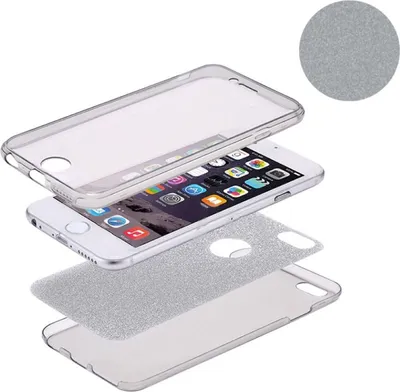 Produktbild von Crystal Case Hülle für Samsung Galaxy J5 2017 Glitzer Case Grau Full Body