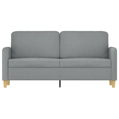 Zdjęcie produktu dla vidaXL 2-osobowa sofa jasnoszara 140 cm tkanina