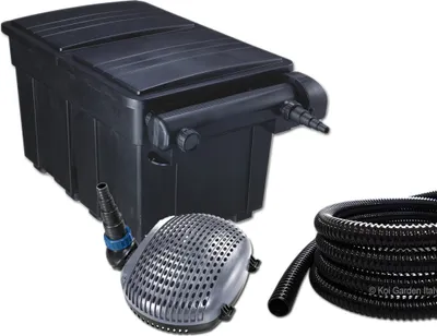 Produktbild von Teichfilter Kit UBF 25000, UV-C 36 W, Pumpe XOE 8000 nur 42 Watt, 5 m Schlauch 40 mm