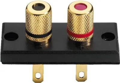 Produktbild von LS-Terminal ST-925GM, aufschraubbar, vergoldete Anschlüsse, für 4mm Bananenstecker