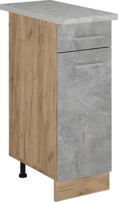 Produktbild von Küchenunterschrank Vicco R-Line Beton 30 cm AP Marmor, Model 53681