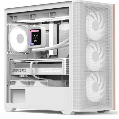 Image de AeroCool Geh Mini D301A-G-WT-V2 (W/Wood/Micro-ATX)