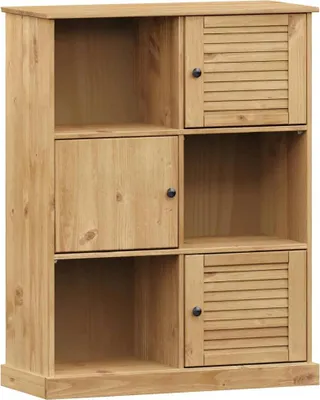 Produktbild von vidaXL Bücherregal VIGO 90x35x114,5 cm Massivholz Kiefer