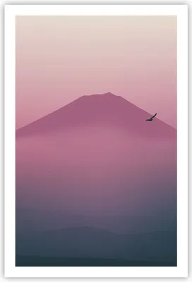 Produktbild von Poster - Poster ohne Rahmen - Vulkan Vogel Natur - 61x91,5 cm - Wand Bild - Wanddeko - Wandbilder - Kunstposter - Wandposter - Bilder - Kunstdruck - Wanddekoration - Wandbild - P2XPA61x91-4124