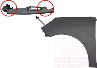 Produktbild von VAN WEZEL 4346657 Kotflügel Vorne Links für RENAULT Scénic III (JZ0/1) GRAND SCÉNIC III (JZ0/1)
