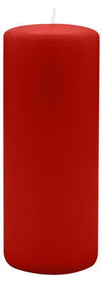 Produktbild von Flachkopf-Stumpenkerzen Weihnachtsrot Erdbeere 250 x Ø 100 mm, 2 Stück