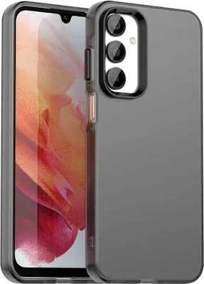 Produktbild von Handyhülle für Samsung Galaxy A55 5G Schlank Durchscheinend Matt Stoßfest Schutzhülle Schwarz