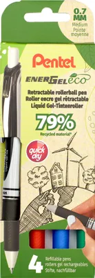 Produktbild von Pentel Liquid Gel-Tintenroller Energel BL77 Eco 4er Etui