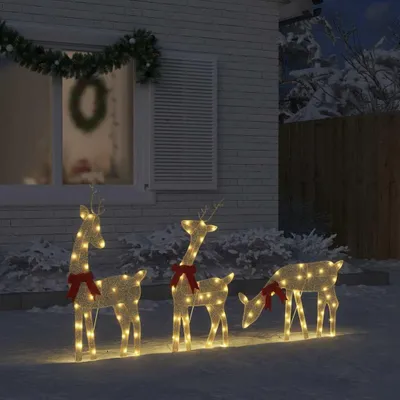 Immagine prodotto di vidaXL Renna a LED 3 pezzi 90 LED bianco caldo