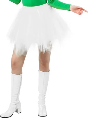 Produktbild von Tüllrock Tutu voluminös weiß S/M
