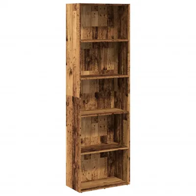 Image de vidaXL Bibliothèque imitation bois ancien 60x30x189 cm Matériau dérivé du bois