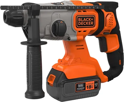 Immagine prodotto di Black & Decker BCD900M1K-QW, SDS Plus, nero, rosso, 1,8 cm, 1880 giri/min, 1,3 cm, 2,5 cm