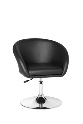 Produktbild von AMSTYLE Relaxsessel SPM2.157 Loungesessel Kunstleder Cocktailsessel schwarz Sessel Drehbar Esszimmerstuhl 120 kg Clubsessel Leder-Optik Drehstuhl