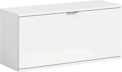 Produktbild von ProjektX Schuhschrank Bank 1 Klapptür weiß Hochglanz.