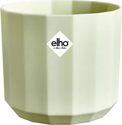 Produktbild von Übertopf Elho Facet Kunststoff Ø 14 cm H 12,7 cm lichtgrün
