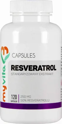 Zdjęcie produktu dla MyVita, Resveratrol, 120 kapsułek