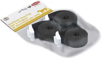Produktbild von Trixie Kofferraumgurte für Artikel 39891 148 cm, 3 St., schwarz
