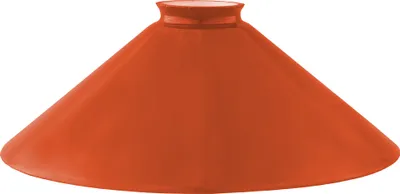 Produktbild von Schusterschirm Orange Ø 250mm mit Kragenrand H:90mm, Lampenglas Rund Ersatzglas Opalglas Schusterglas für E27