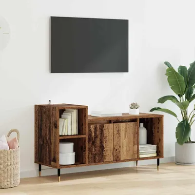 Produktbild von "Schlussverkauf" TV-Schränk hochwertigem - TV-Lowboard - Max. Gewicht: 60 kg - Altholz 100x35x55 cm Holzwerkstoff  C14563