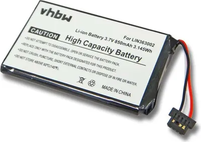 Produktbild von vhbw Akku kompatibel mit Navigon 1410, 1400 GPS Navigation Navi (850 mAh, 3,7 V, Li-Ion)