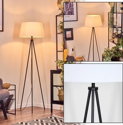Produktbild von Schiavonea Stehlampe aus Metall/Stoff in Schwarz/Weiß