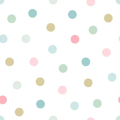 Produktbild von ESTAhome Tapete Punkte Rosa, Blau, Grün und Gold 53 cm x 10.05 m