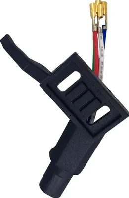 Produktbild von Headshell kurz ADC Norm schwarz Systemträger passend für Plattenspieler mit geradem Tonarm