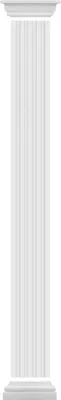 Produktbild von Pilaster Komplettset 1 | Fassade | harte Acryl Außenschicht | Außendekor | Stuck | weiß | EPS | PC101 small