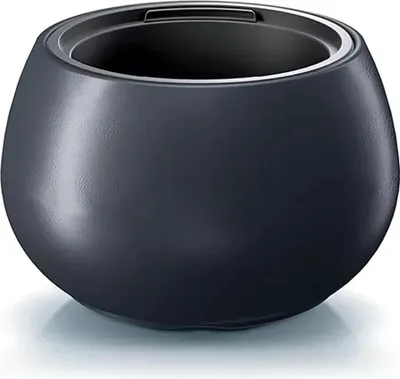 Produktbild von Gartentopf mit Einsatz Heos Anthrazit oval groß 43,6cm DBHEK440-S433