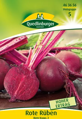 Produktbild von Rote Rüben Rote Kugel (30 g) | Rübensamen von Quedlinburger