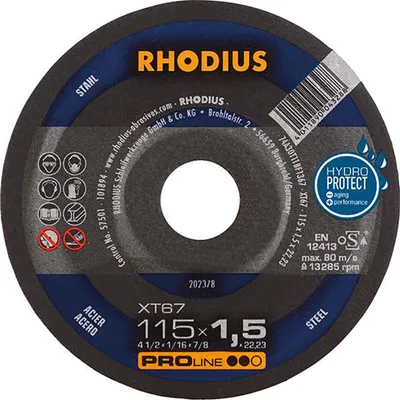 Obrázok produktu pre Rhodius 202378 Cutting disc (straight) 115 mm 1 pc(s) Steel