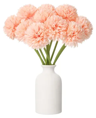 Kunstchrysanten, 10 Stück, Seide, 25 cm, für Dekoration