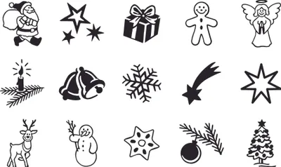 Image de 6XHeyda 204888480 Set de tampons pour Noël
